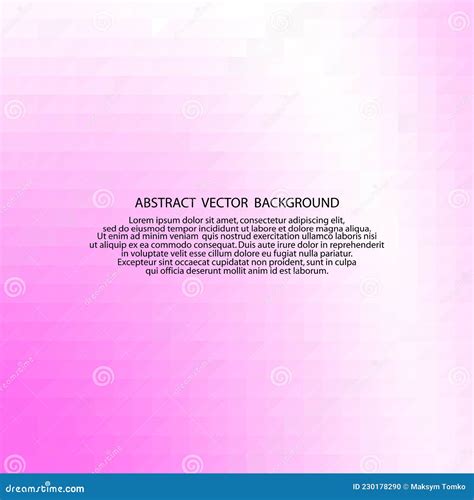 Pink Abstract Vector Background Geometric Design Polygonal Style