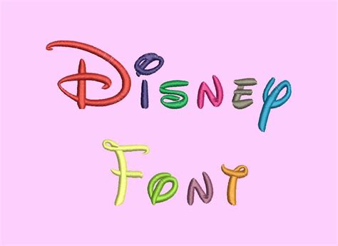 Disney Embroidery Font 5 Size Embroidery Designs Monogram