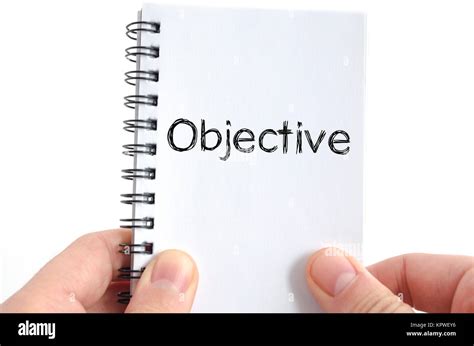 Objective Text Concept Stock Photo Alamy