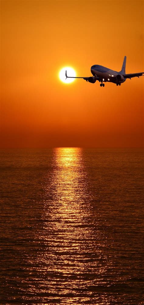 Airplane Sunset Wallpapers Wallpaper Cave