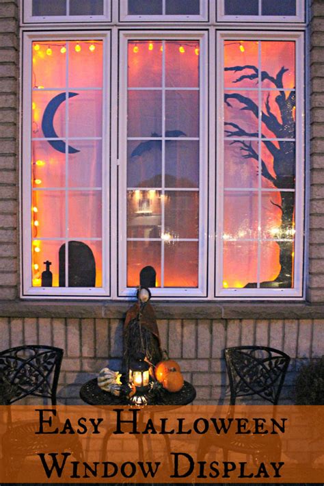 35 Ideas To Decorate Windows With Silhouettes On Halloween Shelterness