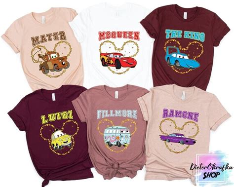 Disney Cars Shirt Pixar Cars Shirts Cars Land Shirt Disney Etsy