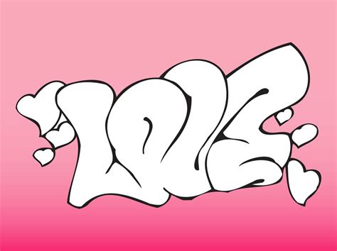 Love Graffiti Piece Vector Art And Graphics