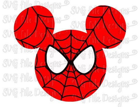 Mickey Mouse Spiderman Costume Disney Layered by SVGFileDesigns