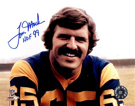 Autographed Tom Mack 8x10 Los Angeles Rams Photo Main Line Autographs