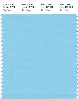Pantone Tcx Smart Color Swatch Card Blue Topaz Ebay