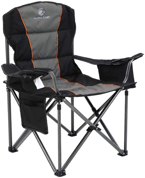5% coupon applied at checkout. DecorX Oversized Camping Folding Chair Heavy Duty Support 450 LBS Oversized Steel Frame ...