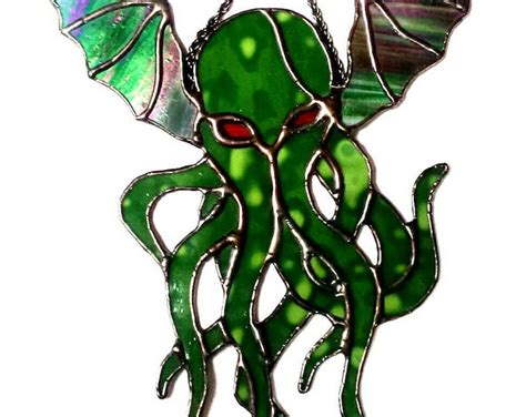 Stained Glass Cthulhu Etsy