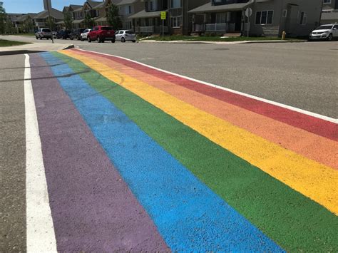 Rainbow Crosswalk Vandalized In Regina Day After Being Painted Cbc News