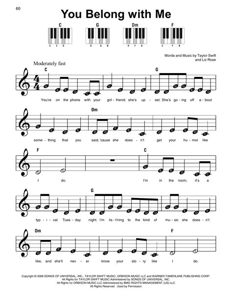 Taylor Swift You Belong With Me Guitar Chords