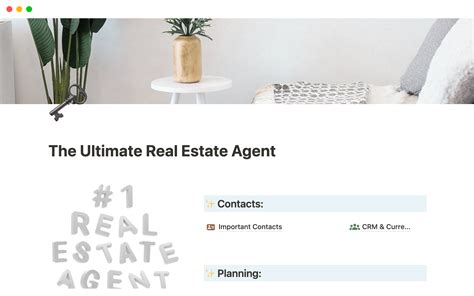 Ultimate Real Estate Agent Notion Template