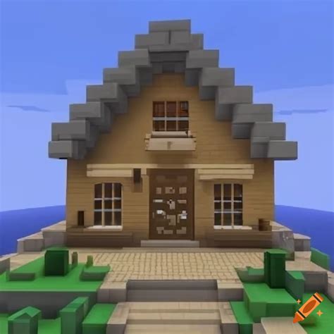 D Icon Of A Minecraft House Map On Craiyon