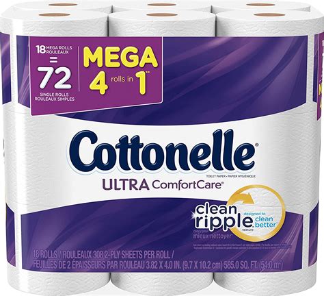 Cottonelle Ultra Comfortcare Mega Roll Toilet Paper Bath