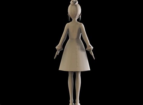 3d Model Anime Girl Low Poly Character 19 Vr Ar Low Poly Rigged Cgtrader
