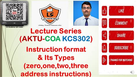 Aktu Exam Coa Kcs302 Instruction Format And Its Types Zeroonetwo