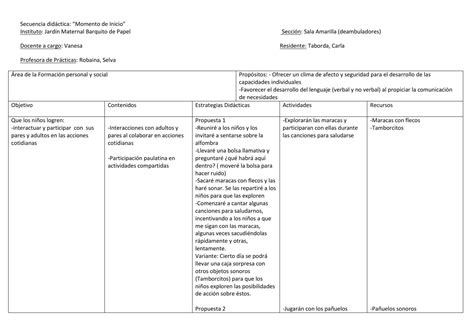 Ejemplo De Secuencias Didacticas Para Primaria Pdf Una Secuencia Pdmrea