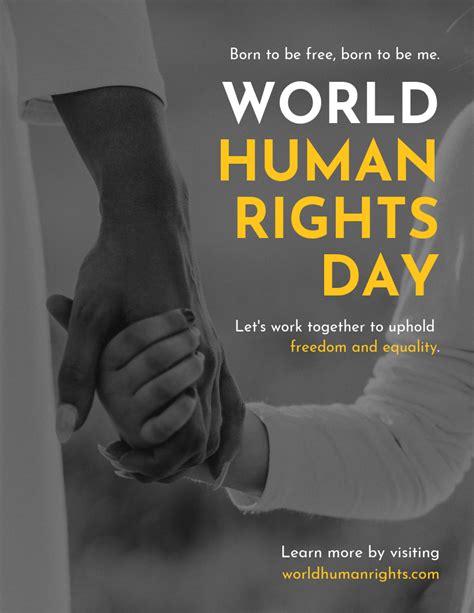 Holding Hands Human Rights Poster Template Poster Template Human