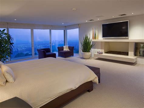 Modern Multi Million Dollar Mansion Bedroom And What A View