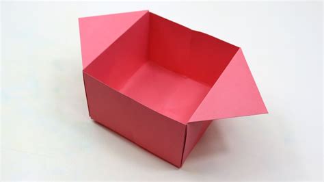 Origami Box Folding How To Make Paper Box Easy Paper Origami Youtube