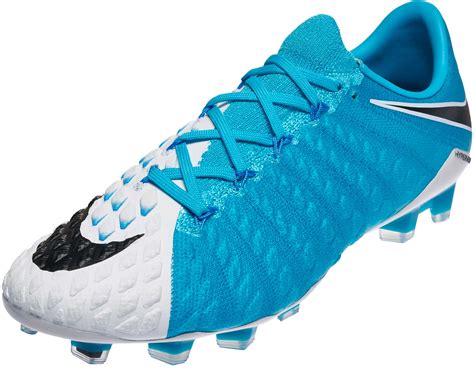Nike Hypervenom Phantom Iii Fg Soccer Cleats White And Photo Blue