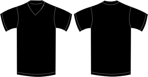 Black Tshirt Template Clipart Best