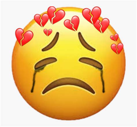 The Best Emoji Png Depression Sad Broken Heart Emoji Moonimagezone