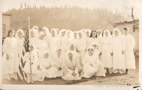 Red Cross Nurses Wwi Truckee Ca Postcard