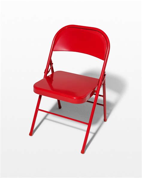 Ch473 Ruby Red Folding Chair Prop Rental Acme Brooklyn