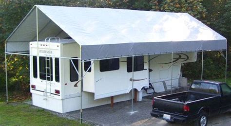 How much space can you spare for your shelter? Make Your Own Portable Carport Shelter Motorhome - Can Crusade