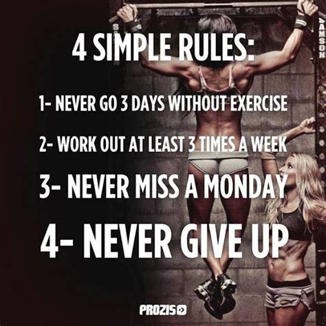 4 Simple Rules Never Miss A Monday Simple Rules Never Give Up Abs