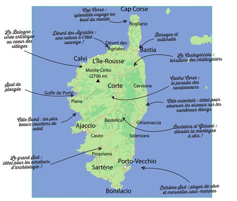 Carte De La Corse à Imprimer Voyage Carte Plan