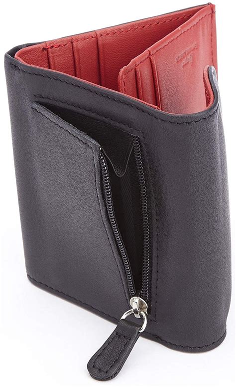 Royce Leather Rfid Blocking Compact Trifold Wallet In Leather Check