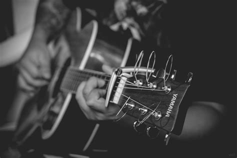 Free Images Music Black And White Guitar Musician Musical
