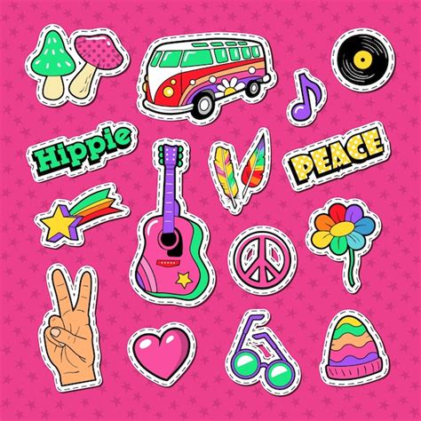Premium Vector Collection Of Colorful Stickers