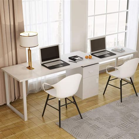 Buy TribeSigns Rotating L Shaped 55 Inches Modern Corner Computer Desk