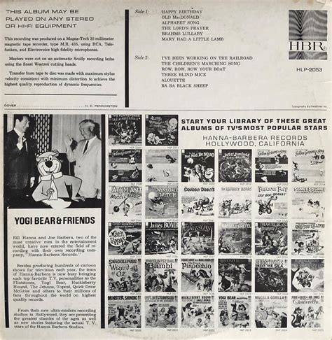 Hanna Barbera Golden Cartoons In Song Volume 3 LP Disleelandia