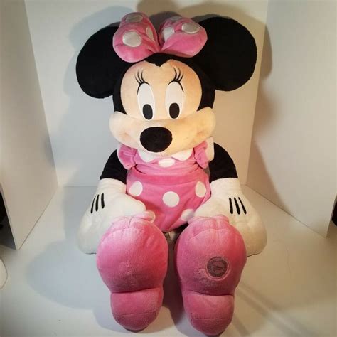 Disney Minnie Mouse Pink Dress Large Plush Soft Toy Stuffed Animal 30
