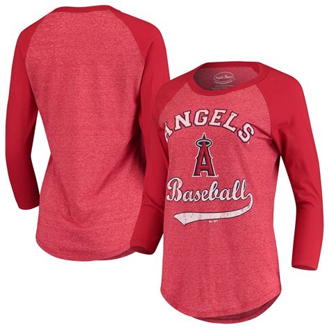 Los Angeles Angels Majestic Threads Womens Team Baseball Three Quarter