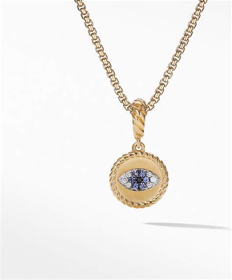 David Yurman Evil Eye Amulet In 18K Yellow Gold With Pav ShopStyle Charms
