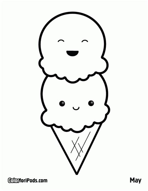 Coloring Book Simple Kawaii Food Coloring Pages Go Images Web
