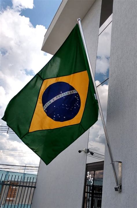bandeira  brasil xcm mastro cm  suporte