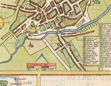 Old Map Of Rutland 1611 By John Speed Rutlandshire Oakham Etsy