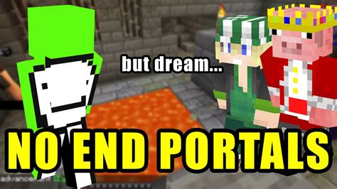Dreamxd Breaks The End Portal In The Dream Smp Youtube