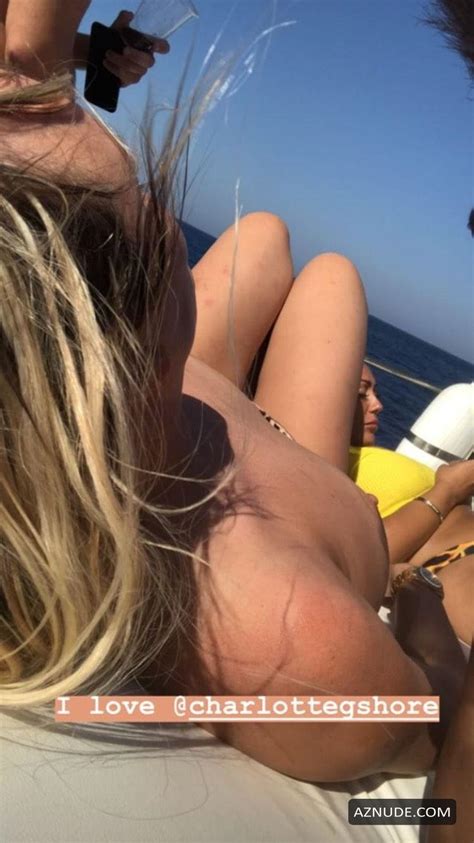 Charlotte Crosby Topless On The Yacht With Nathan Henry And Friends