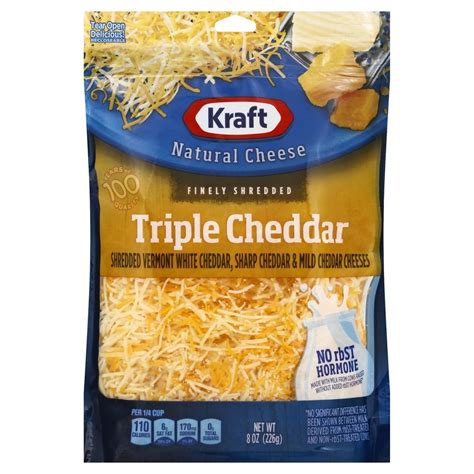 Where To Buy Finely Shredded Triple Cheddar Natural Cheese