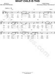 Traditional English Melody What Child Is This Sheet Music Leadsheet