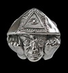Stainless Steel Aleister Crowley Ring from Jax Biker Jewellery by ...