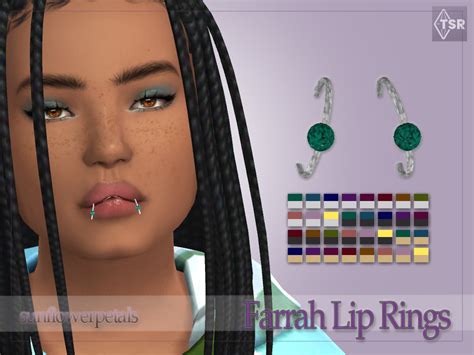 The Sims Resource Farrah Lip Piercings