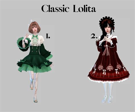 Sims 4 Lolita The Nonbinary Goth Agenda — Elegant Lolita Lookbook 1