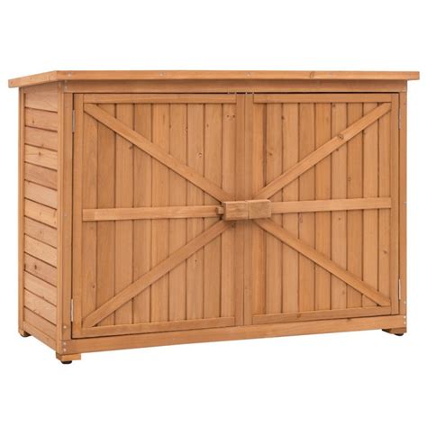 Ktaxon 38 Double Doors Fir Wooden Garden Yard Shed Lockers Outdoor
